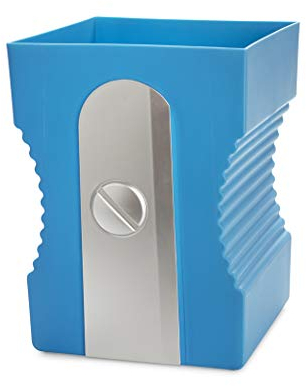 Balvi Cestino Carta Sharpener Colore Blu Cestino a Forma di temperamatite Plastica ABS/PP 29cm