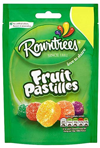 Pastilles aux fruits Rowntree - 120 g - Lot de 4