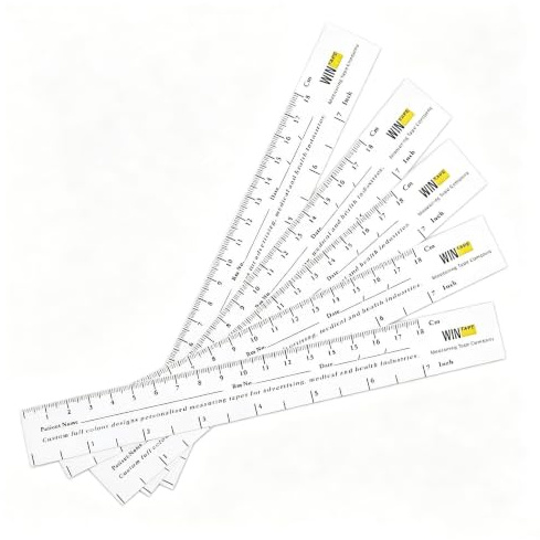 WINTAPE 18 cm / 7 Inch Educare Wound Ruler (Paper) Wound Measuring Tape (Pack of 100) Medical Measuring Device (18 cm + 7/100 Pieces)