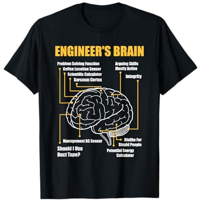 Engineer's Brain - Divertido Regalo de ingeniería sarcástica Camiseta