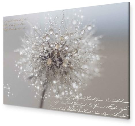 murando - Akustikbild Pusteblume Bilder Akustikschaum Hochleistungsschallabsorber Schallschutz Leinwand 1 tlg Wandbild Raumakustik Schalldämmung Löwenzahn Blumen Natur Vintage