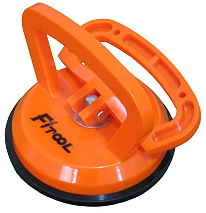 Elevador de vidrio de 4-1/2 pulgadas, mango de elevación de succión, extractor de abolladuras, extractor de ventosa al vacío, removedor de piso laminado, mango ABS de una sola taza