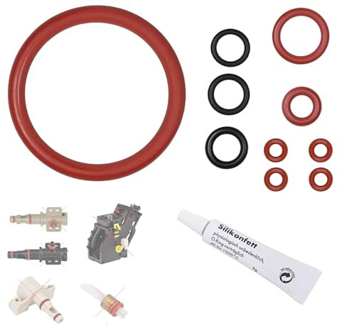Kit d'entretien compatible avec Philips Saeco Spidem Gaggia pour groupe de brassage, valve de soutien, bec de sortie | tube de graisse alimentaire de 6 g