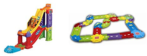 VTech 3-in-1 Raceway - Toot-Toot Drivers Deluxe Car Track Set for Boys & Girls, 30 Track Pieces