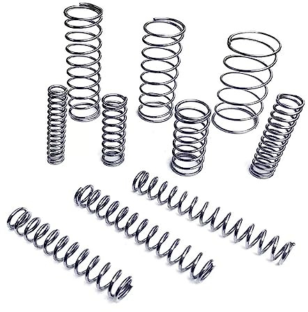 Metallfjädrar 100 st Kompressionsfjädrar Liten fjäder 10mm/15mm/20mm/25mm/30mm Längd, Minifjäder i rostfritt stål för DIY Project Pen 3D-skrivare, 4mm 5mm 6mm Ytterdiameter komprimerad fjäder Metallfj