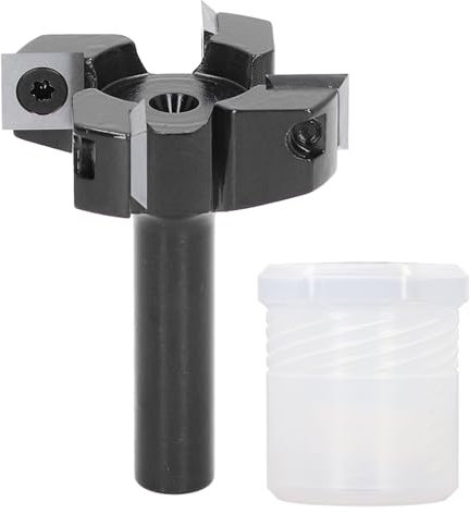 Mèche De Raboteuse à Bois, Mèche De Routeur De Surface De Planche De Bord 4 Ailes, Insertion De 2 Pouces, Aplatissement De Dalle, Raboteuse à Bois Avec Tige De 12 Mm Pour le Travail du Bois