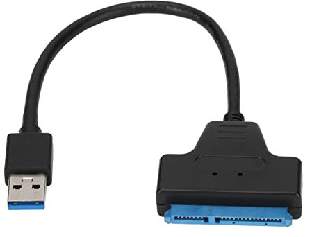 Beufee Câble SATA vers USB, Adaptateur USB3.0 vers SATA Prenant en Charge L'adaptateur De Disque Dur UASP USB3.0 SATAIII pour Disques Durs D'interface SATA 2,5 Pouces 3,5 Pouces