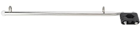 XHIKOWAT Mât de Drapeau de Type Rail Marin, en Acier Inoxydable, Réglable pour Bateaux, Yachts, Voiliers, Hors Bord