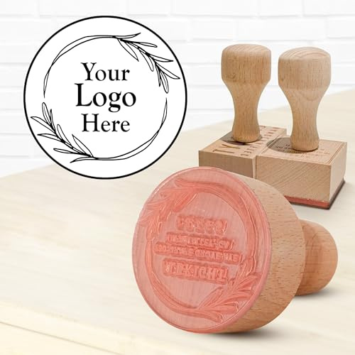 TESFANS Personalisierter Gummistempel - Personalisierter Holzstempel & Adressstempel | Stempel personalisiert für Büro & Geschäft