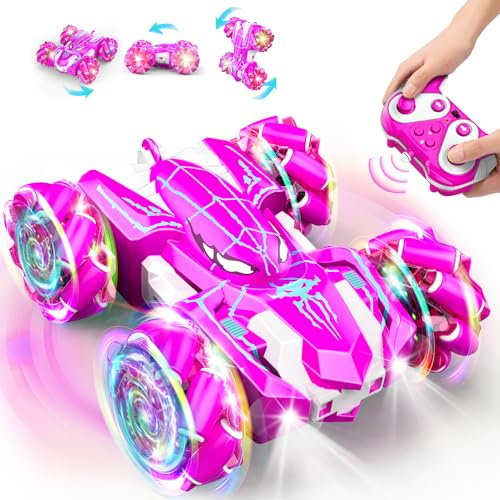 Braxel Ferngesteuertes Auto, Geschenk Mädchen 3 4 5 6 7 8-11 Jahre RC Auto Monstertruck Kinderspielzeug ab 3-6 Jahre Outdoor Spielzeug Spider Spielzeug Geschenke für Mädchen