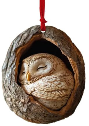 Adornos Colgantes De Animales De Navidad, 2D Acrílico Animal Patrón Adornos De Navidad, Divertidos Adornos De Animales para El Árbol De Navidad Y Bolsas