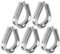 cyclingcolors 5x Ditale Occhiello per Cavo Filo Fune in Acciaio Zincate Redance per Funi Metalliche Ditali Occhielli, 5mm
