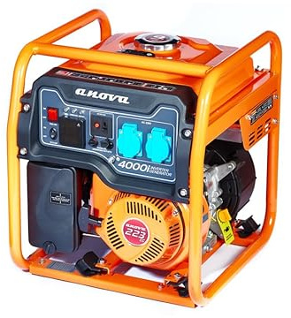 anova - Generador Inverter Gasolina | para Suministro Eléctrico en Obras, Camping y Emergencias | Diseño Robusto y Larga Durabilidad | Arranque Manual | Larga Durabilidad y Materiales Resistentes