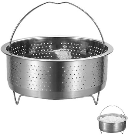 Inserto a vapore in acciaio inox 304, inserto per vapore, inserto per pentola a vapore, inserto per colino per pentole, pentole a pressione, stufatura di verdure, frutta e uova
