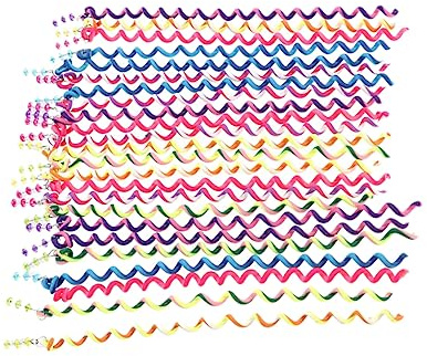 DEARMAMY 18 Stück Teiliges Haaraccessoire für Regenbogen Haarclips zum Flechten und Stylen von Haaren für Haartypen für Frisuren und Armbänder Bunt