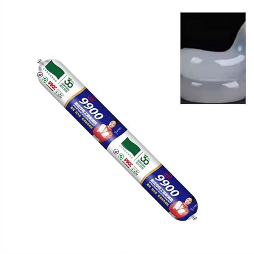 9900 Silicone Waterproof Sealant for Roof and Wall Crack Repair,Outdoor High Temp Resistant Exterior Caulk,Professional UV Proof Permanent Leak Solution for Gutters,RVs and Window Frames(Transparent)