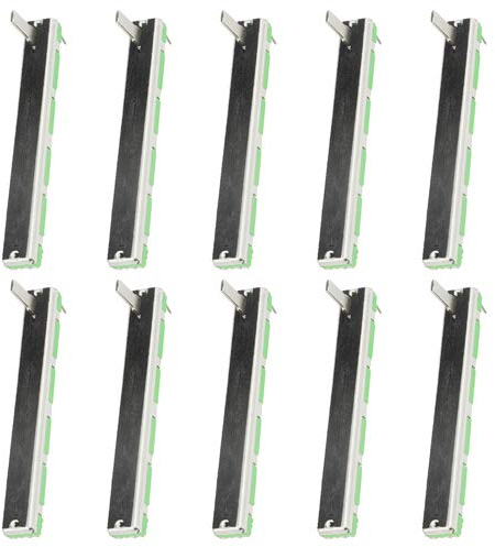 WMYCONGCONG 10 PCS B103 10K Ohm Schiebepotentiometer Doppellineares 10K elektronisches Potentiometer, 75 mm, 60 mm Federweg