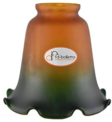 fd-bolletta arredamento e illuminazione Pantalla lampara, cristal de repuesto, pantalla de lampara,campana de cristal, Tulipa vidrio vl19 Medidas: altura 12,5cm, Ø vidrio 13,5cm, Ø boca exterior 5,4cm