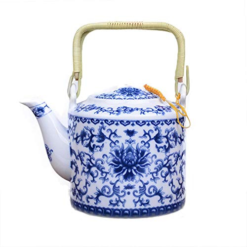 Théières Service À Thé Theiere 750 Ml De Thé En Porcelaine Bleue Et Blanche Bouilloire Top Artiste Design Céramique Pot De Sable À La Main Kung Fu Tea Set Puer Bouilloire