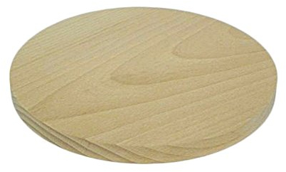 10x Tajadera circular, redonda, de madera, cortar pizza, madera doble cara, 20 cm
