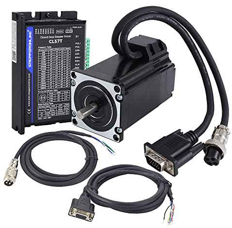 Closed Loop Schrittmotor Kit 2 Nm Nema 23 & Treiber V4.1 0-8,0A 24-48VDC | STEPPERONLINE, 1 Achse, 1000PPR, für CNC Graviermaschine
