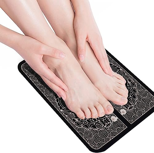 Masajeador de pies eléctrico EMS para masaje de pies, alfombrilla de electroestimulación, almohadilla de masaje para pies, cojín de masaje, alivia el estrés, relaja el dolor muscular