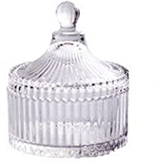 RWRAPS Sucrier Sucrier en Verre de Cristal Tasse de Bonbons Pot de Bonbons créatif Assiette de Fruits secs Bol à Sucre Tasse de Fruits avec Couvercle boîte à Bijoux Pot à Sucre (Couleur: A1) (M13)
