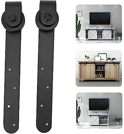 Rail de Porte de Grange Simple, Mini Kit de Quincaillerie pour Porte de Grange Coulissante, pour Meuble TV, Armoires de Rangement, Armoires
