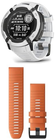 Garmin Instinct 2X Solar – GPS-Smartwatch mit unendlicher Akkulaufzeit im Smartwatch-Modus & QuickFit Band