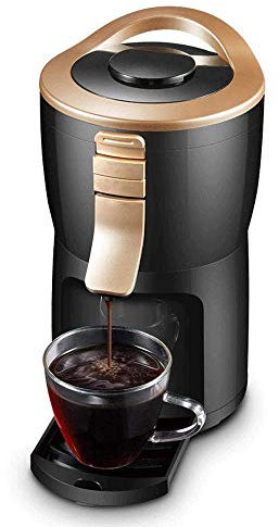 MYVVKIA Cafeteras Cafeteras Oficina Hogar Totalmente Automática Tipo Goteo Pequeña Cafetera para Hacer Té Cafetera 0.7L-Marrón Oscuro La Nueva