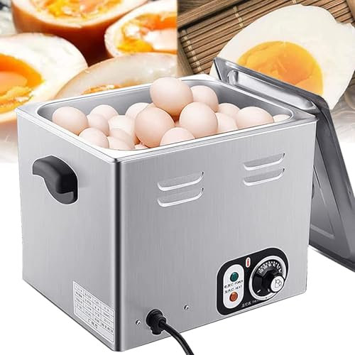 Dfdieratve Hervidor de Huevos EléCtrico: Tiene Capacidad para 60 Huevos, Hervidor de Huevos de Aguas Termales para Huevos Duros, Blandos o Semiduros, Gran Capacidad de 6 L para Uso Comercial