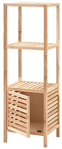 HEFZGDB Badezimmerschrank Massivholz Walnuss 39,5x35,5x123 cm Beistellschrank Küche Vitrinenschrank Küche Apothekerschrank Küche Vorratsschrank für Wohnbereich Abstellraum Küche Schlafzimmer