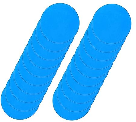 POPETPOP 2 Sätze Kajaks Reparieren Flicken Repair Kit Reparaturkleber Reparaturaufkleber Für Schlauchboote Kreis Aufkleber Reparaturflicken Für Schwimmringe PVC-Patches Blue 20 Stück * 2