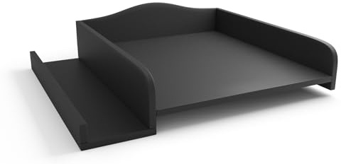 regalik Wickelaufsatz für Waschmaschine, abnehmbar, Anthrazit, Möbelplatte | Abnehmbar Wickelkommode Aufsatz, Wickeltischaufsatz mit Geraden Frontplatten, einfache Montage, pflegeleicht, 82cm x 72 cm