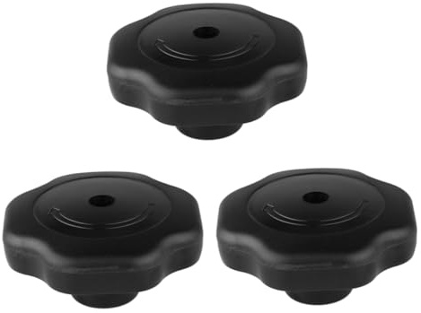 HOLIDYOYO Ricambio Pomelli per Pentola Pressione Nero 3 Pezzi Bachelite | Apertura 1, 5cm, Presa Facile e Sicura, Adatto a Pressione Finitura Nera