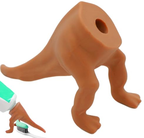 Caca Caca Dinosaur - Creative Cap Pasta Silicone, Igiene per bambini | | Materiale sicuro universale di chiusura durevole Prodotto Dun Usa Spazzolamento Famiglia Big Children