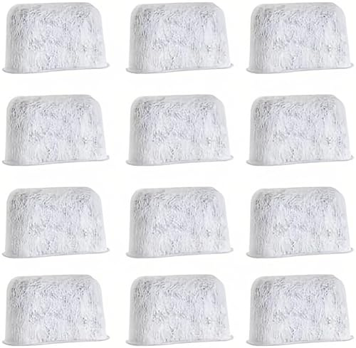 12Pcs Charcoal Water Filter Activated Carbon for Sage Coffee Machine Filter Sage Water Filter Fit for Coffee Makers Replacement Purifying from Chlorine Odors