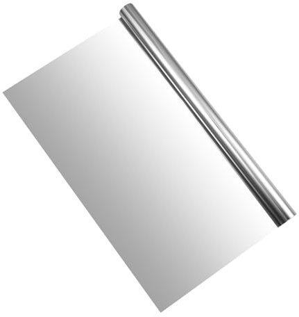 SEWACC Film d'Intimité pour Vitrines 50X200Cm Film Miroir sans Tain Autocollant Anti-Chaleur et Anti-UV pour Fenêtres de Maison Protection Vie Privée et Isolation Thermique