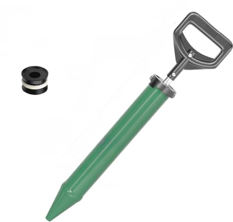 YobiLife Stainless Steel Manual Grouting-Gun with Interchangeable Nozzles for Cement Crack Repair Door Gap Sealing Wall Grout Injection Tool Green(A)
