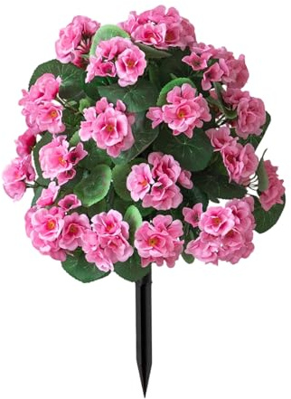 APGLSXY Estaca de suelo de flores de manzano silvestre para jardín, patio, uso en interiores, negación de mantenimiento, arbustos artificiales