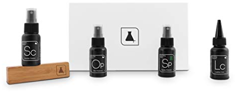 SNEAKER LAB Deluxe Shoe Care Cleaning Kit | Cleaner + Protector + Deodorizer + Leather Conditioner + Premium Brush | 1.7 Fl Oz Bottles