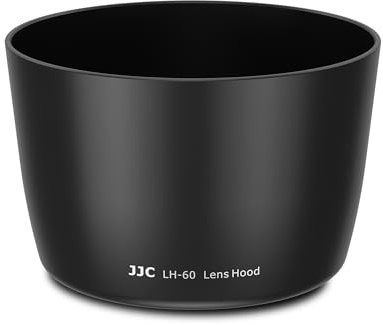 JJC Camera Lens Hood Shade Fits for Canon RF 75-300mm, EF 75-300mm f/4-5.6 III USM & EF-S 55-250mm f/4-5.6 is II Lens, Replaces Canon ET-60 Hood Reverse Attaching -Black