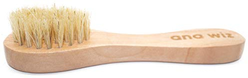 Ana Wiz™ Wooden Facial Brush with Soft Natural Boar Bristles & Lotus Wood Handle