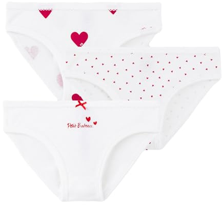 Petit Bateau Culottes (Lot de 3) Fille, Variante 1, 10 Ans