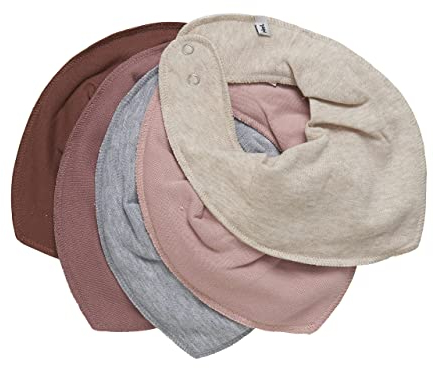 Pippi Babywear Halstücher - Baby Dreieckstücher/Lätzchen 5er Pack (Burlwood)