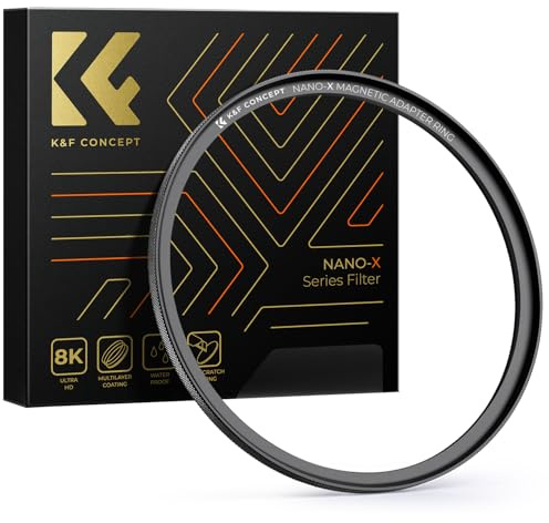 K&F CONCEPT A1 62-82mm Step Up Ring magnetischer Filter-Adapterring | Ømm=62mm, Nur Kompatibel mit K&F CONCEPT V1 Magnetic,FP701