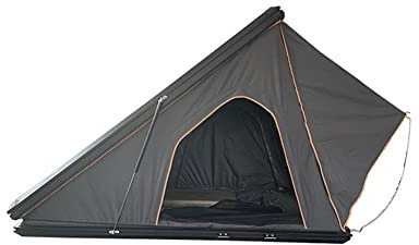 BebeXi Tienda campaña Coche Tienda de Techo de Aluminio para 2 Personas, Senderismo, Carga, Carcasa Dura, se Adapta a Camiones SUV, Tienda de Techo Triangular Dorada portátil(Color:2,Size:)