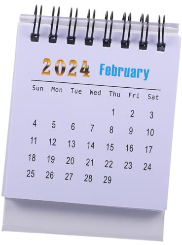 WOFASHPURET Mini Tischkalender Kompakter Notizkalender Für Büro Zuhause Praktische Tischdeko Mit Spiralbindung Für Kleine Räume Organisation Von Terminen