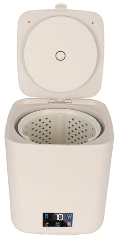 Lavatrice Completamente Automatica Piccola Pulizia Centrifuga Portatile Lavatrice di Grande capacità per Dormitorio (Spina europea)