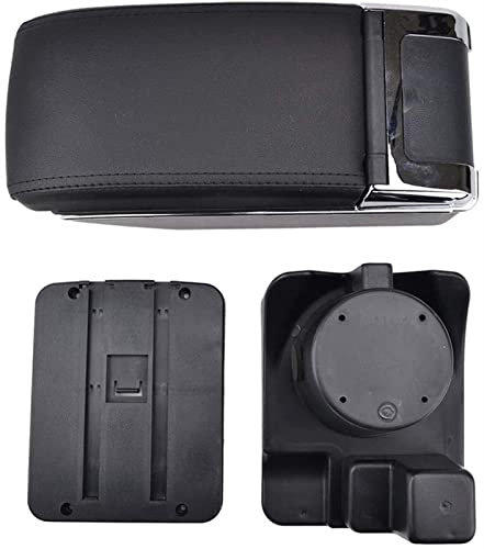 Para V&W G&olf MK6 J&etta MK5/Vento/Golf Wagon, Reposabrazos De Coche, Reposabrazos De Doble Capa, Consola Central, Caja De Almacenamiento, Portavasos Almacenamiento Central Reposabrazos(Black Tread)